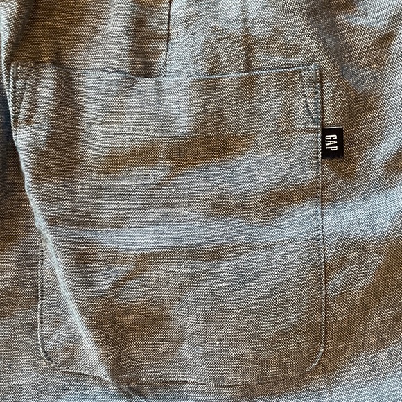 GAP Women’s Blue Drawstring Linen-Blend Shorts pockets NWOT XL - Picture 12 of 12